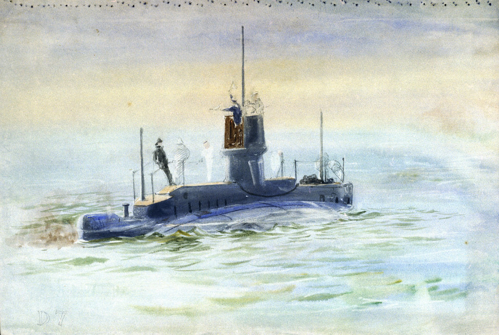 Detail of Submarine D7 by William Lionel Wyllie