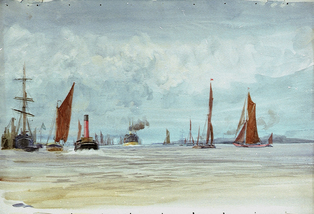 Detail of Thames by William Lionel Wyllie