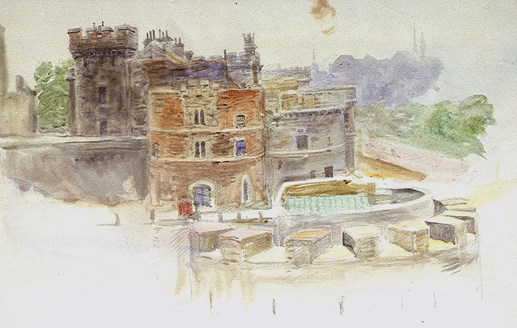 Detail of Tower of London by William Lionel Wyllie