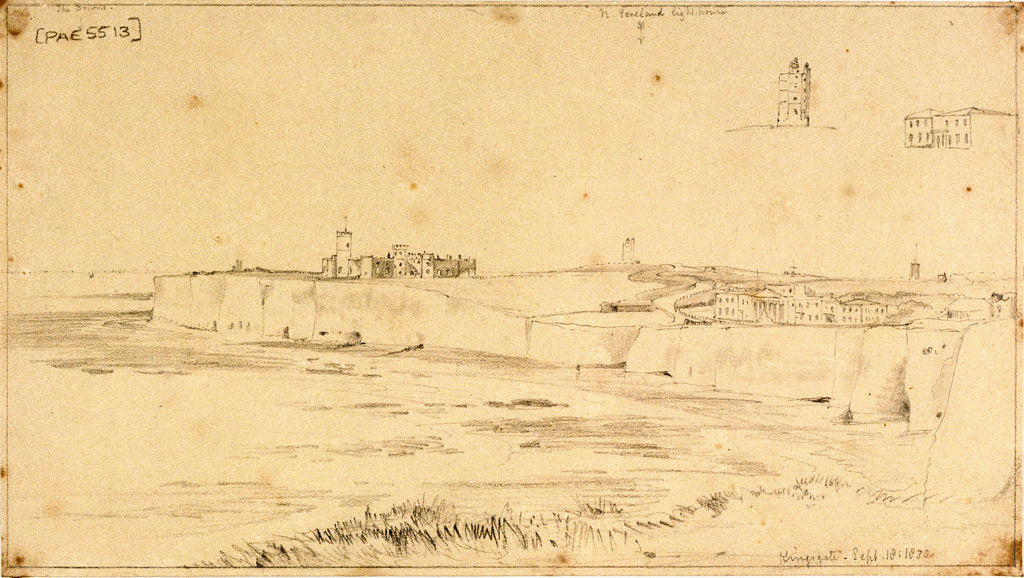 Detail of Two weyschuits near the shore by Willem Van de Velde the Younger