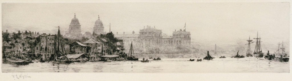 Detail of Greenwich by William Lionel Wyllie