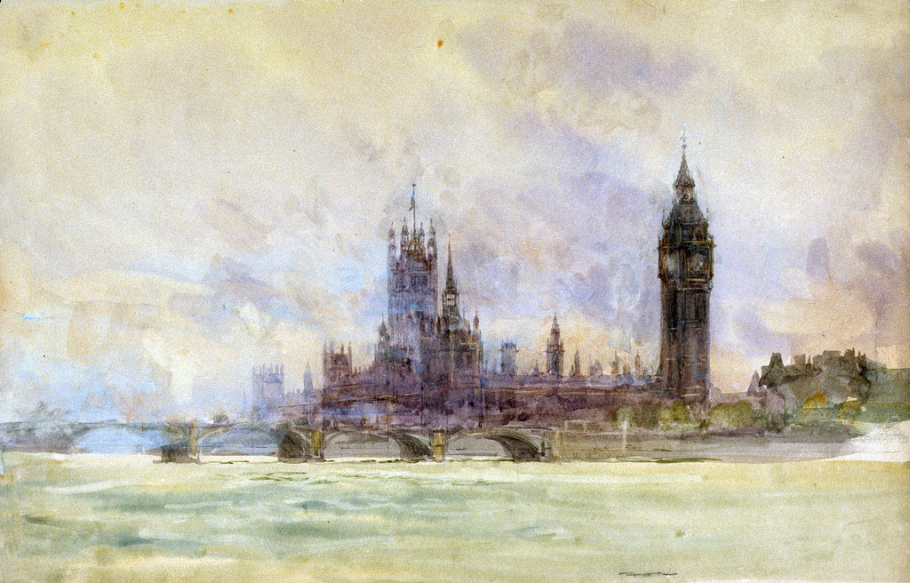 Detail of Westminster by William Lionel Wyllie