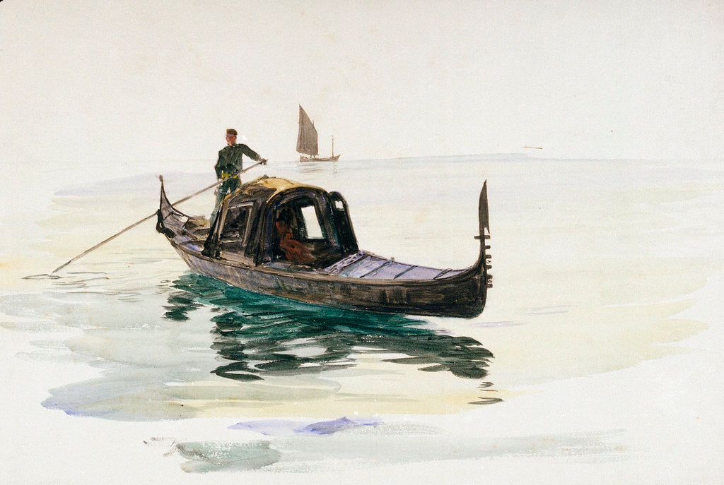 Detail of Gondola by William Lionel Wyllie