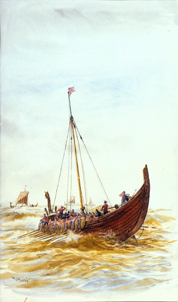 Detail of HMS 'King Alfred' by William Lionel Wyllie