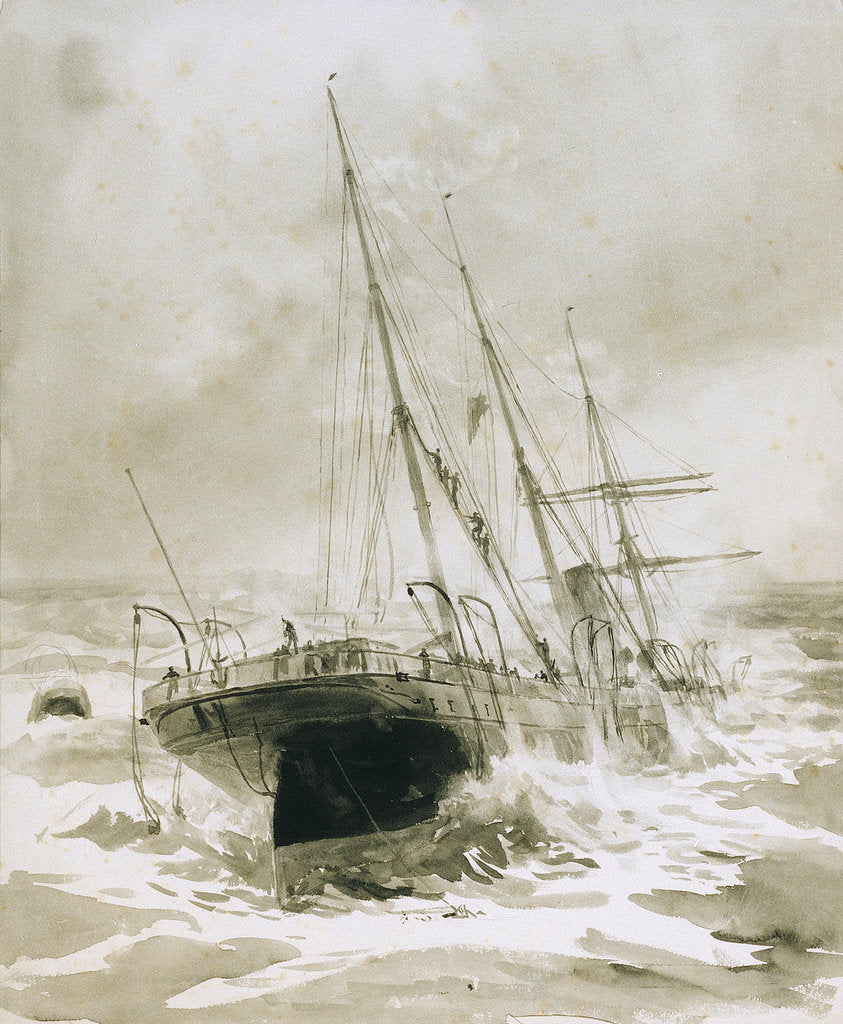 Detail of Shipwreck by William Lionel Wyllie