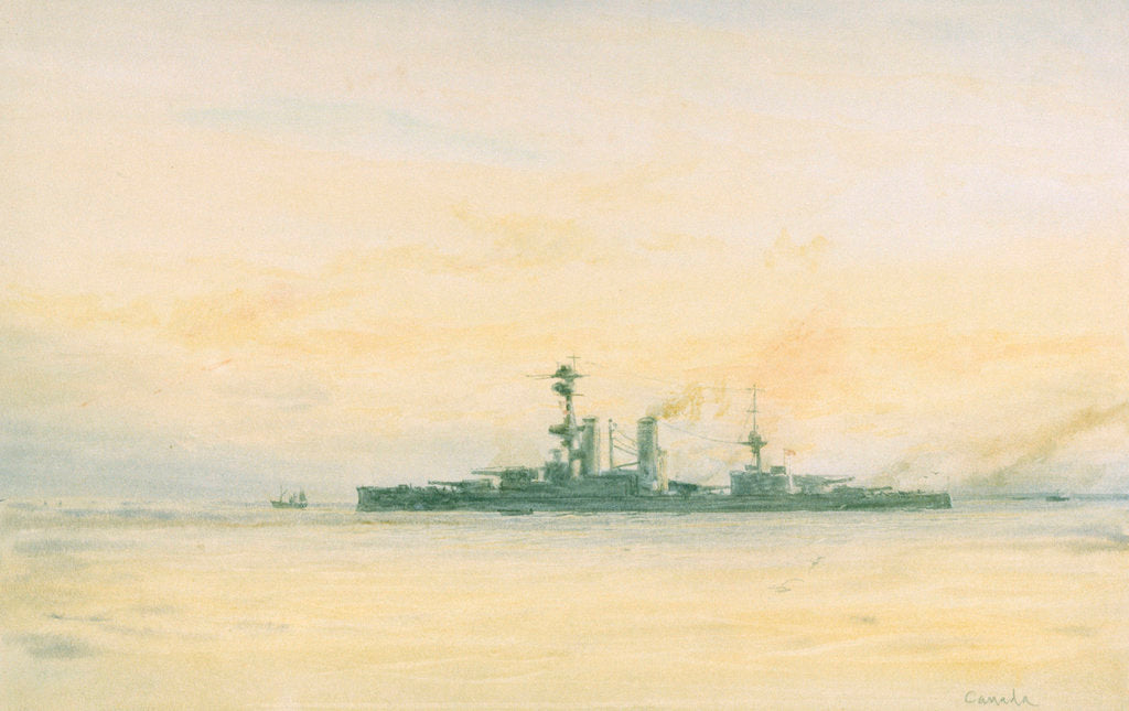 Detail of HMS 'Canada' by William Lionel Wyllie