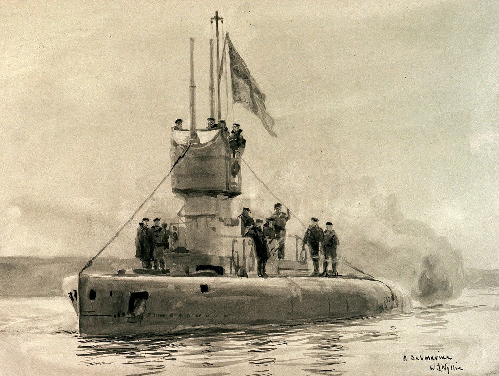 Detail of Submarine 'G.13' by William Lionel Wyllie