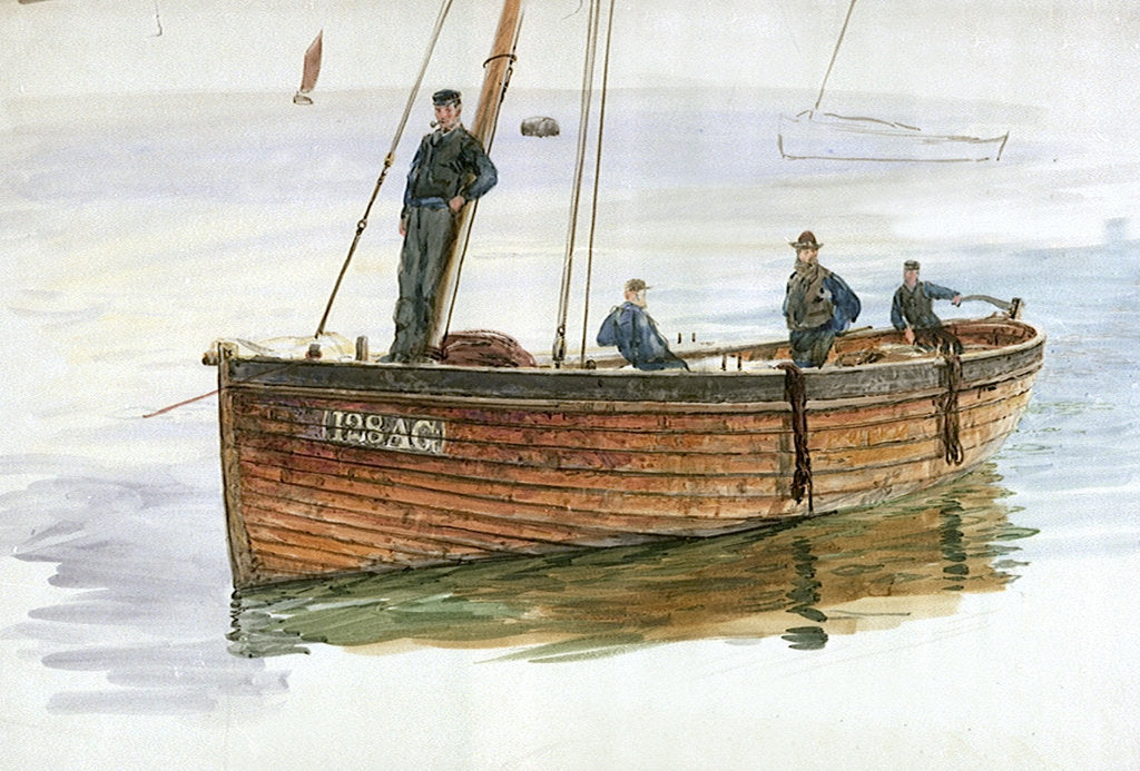 Detail of A Loch Fyne Herring Skiff by William Lionel Wyllie
