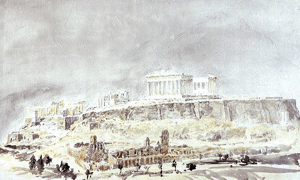 Detail of Athens by William Lionel Wyllie