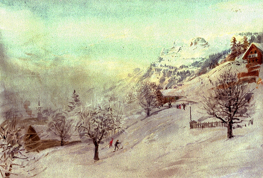 Detail of Grindelwald by William Lionel Wyllie
