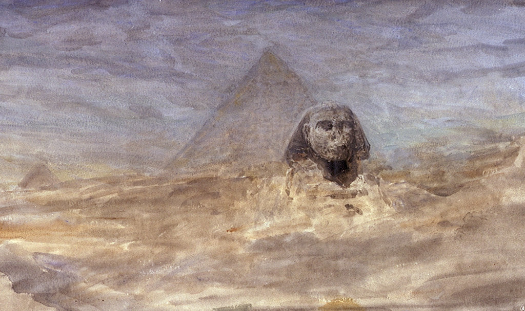 Detail of Sphinx by Moonlight by William Lionel Wyllie