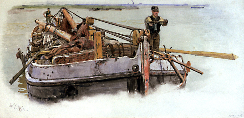 Detail of Study for 'Heave Away' by William Lionel Wyllie