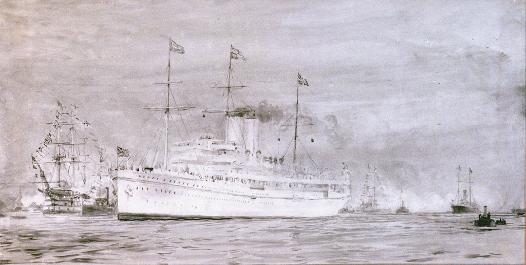 Detail of HMS  'Medina' by William Lionel Wyllie