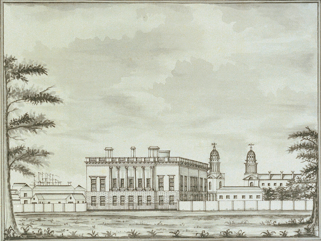 Detail of View of the Queen's House, Greenwich, from Greenwich Park by John Charnock