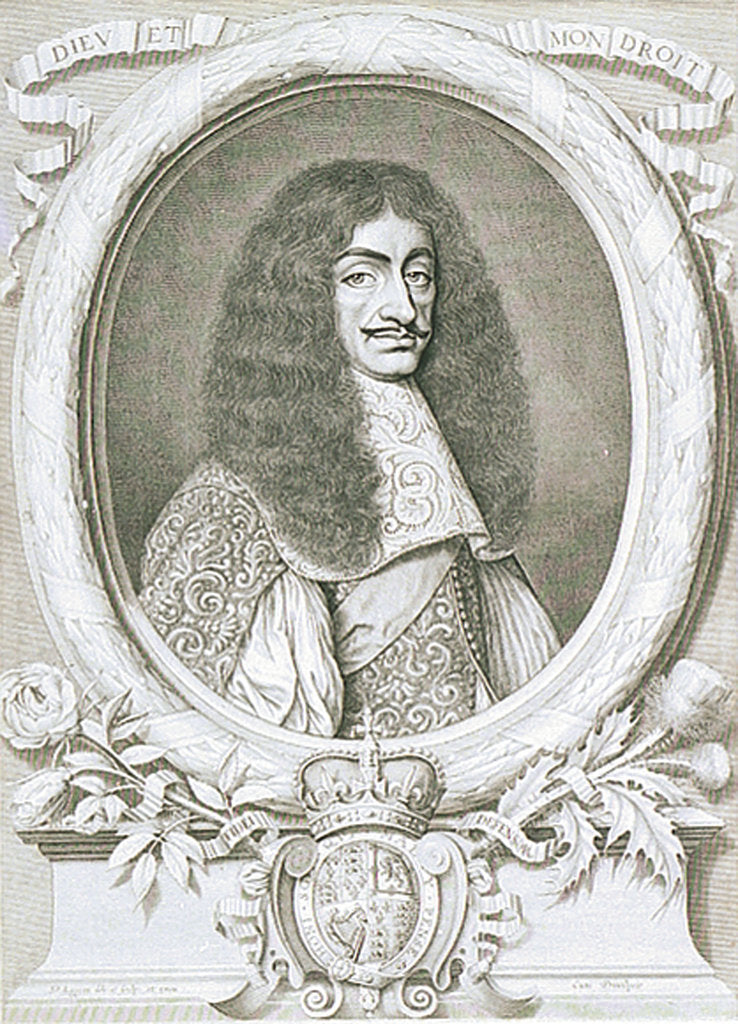 Detail of Charles II (1630-1685) by David Loggan