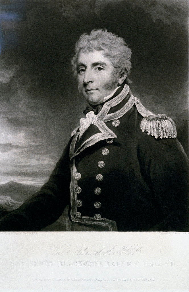 Detail of Vice Admiral the Honble Sir Henry Blackwood, Bart K.C.B. & G.C.H by John Hoppner