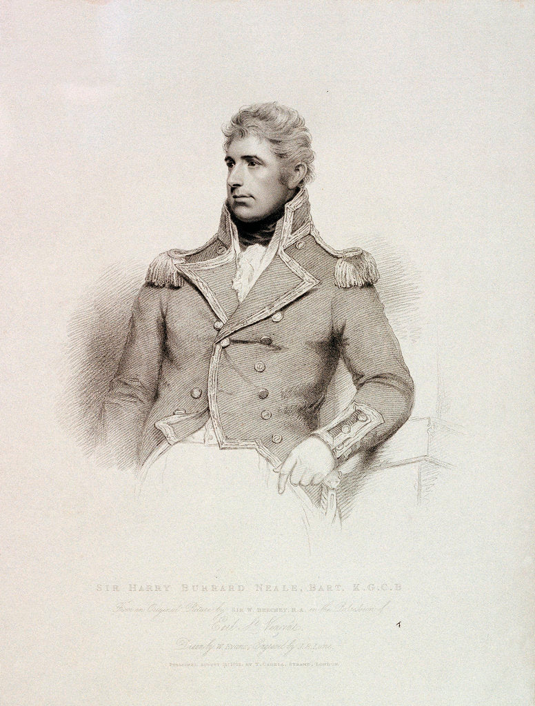 Detail of Sir Harry Burrard Neale, Bart K.G.C.B by William Beechey