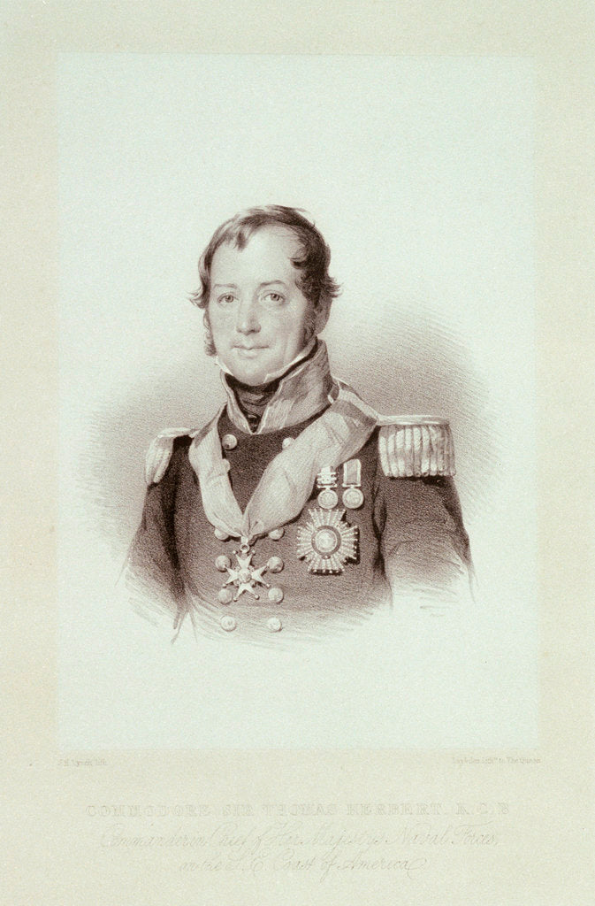 Detail of Commodore Sir Thomas Herbert, K.C.B. by J.H. Lynch