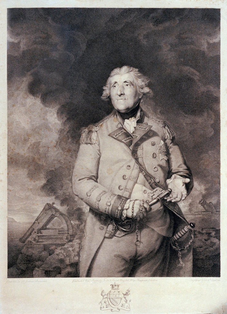 Detail of Lord Heathfield by Joshua Reynolds