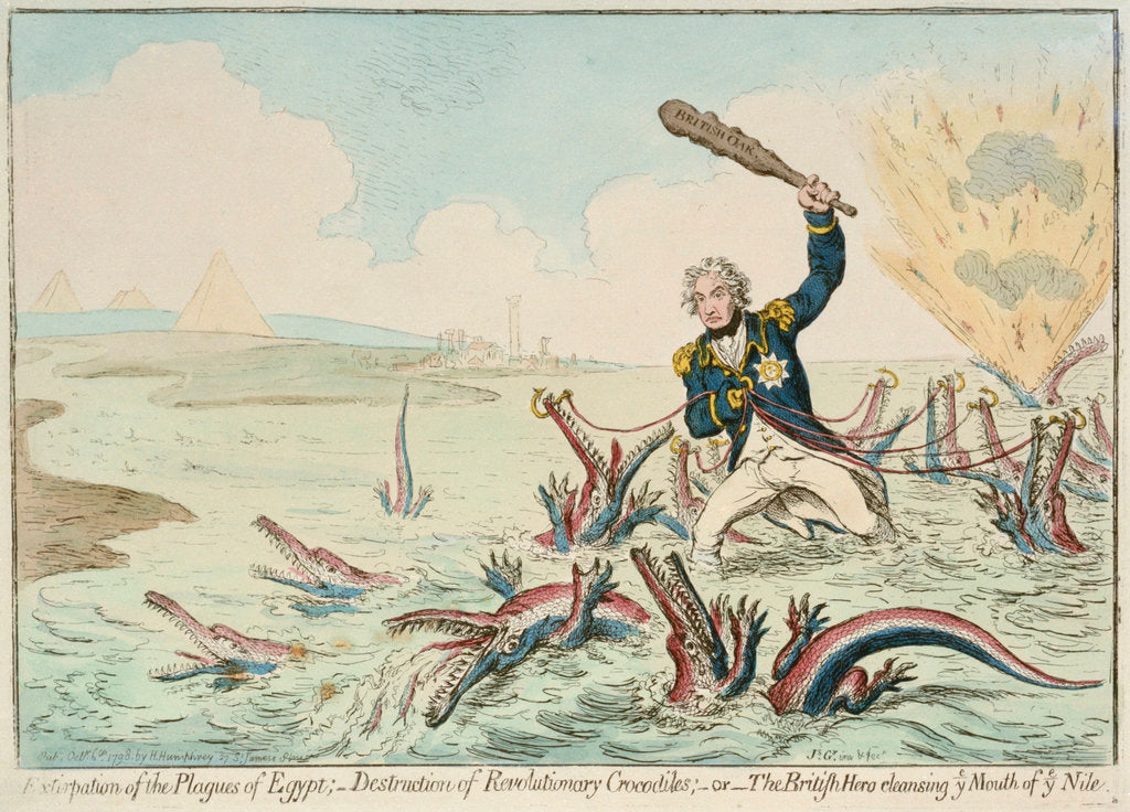 Detail of Extirpation of the Plagues of Egypt... by James Gillray