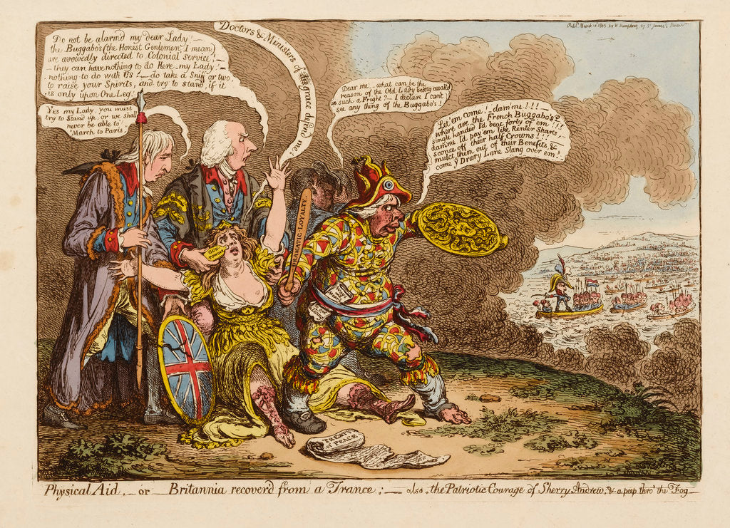 Detail of Physical Aid... by James Gillray