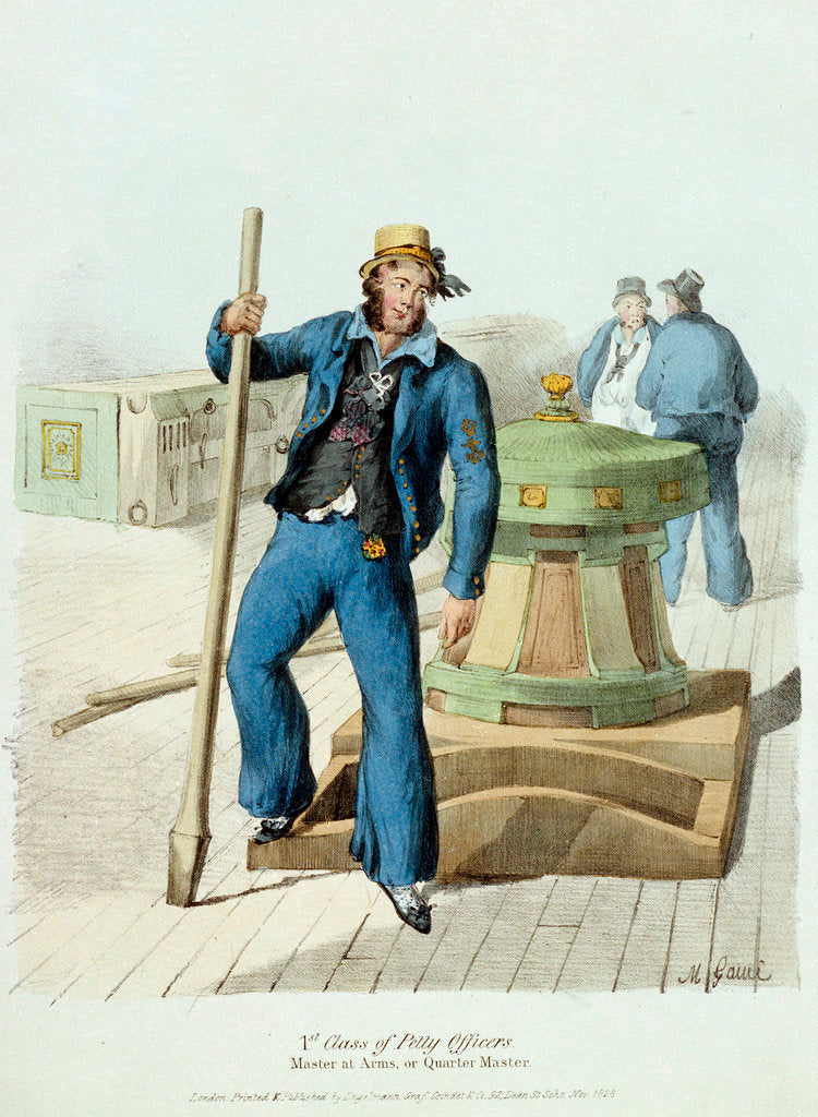 Detail of 1st Class of Petty Officers: Master at Arms, or Quarter Master by M. Gauci