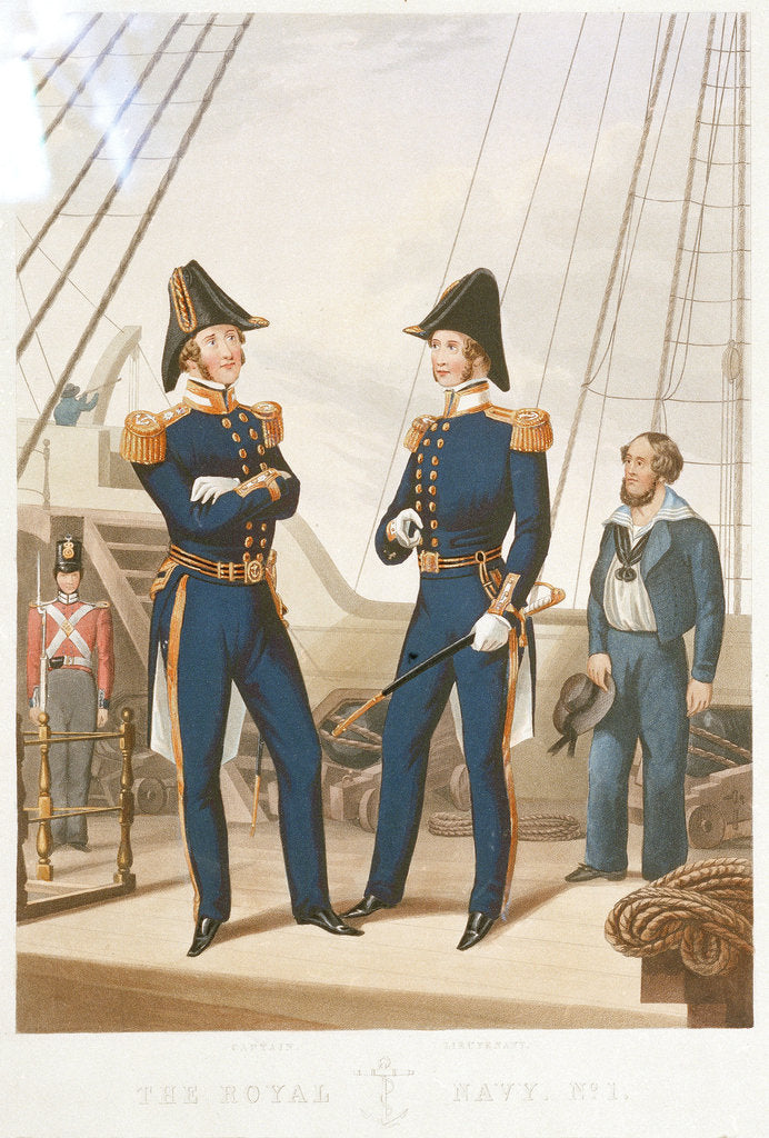 Detail of The Royal Navy, No 1. Captain. Lieutenant by unknown