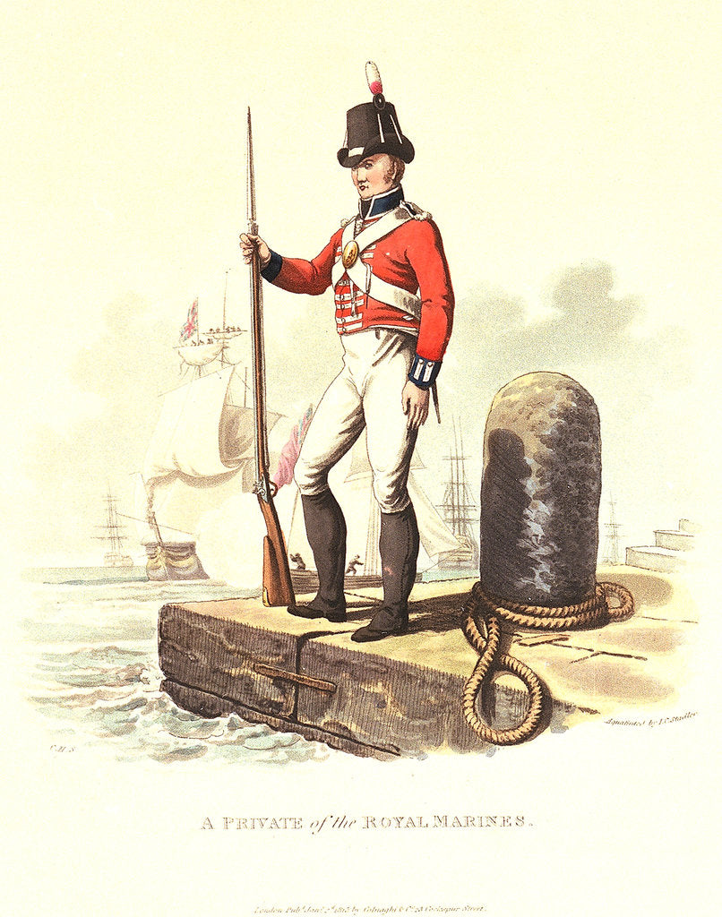 Detail of A private of the Royal Marines by C.H.S.