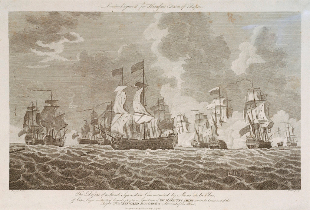 Detail of Defeat of a French squadron off Cape Lagos, 18 August 1759 by Goldar