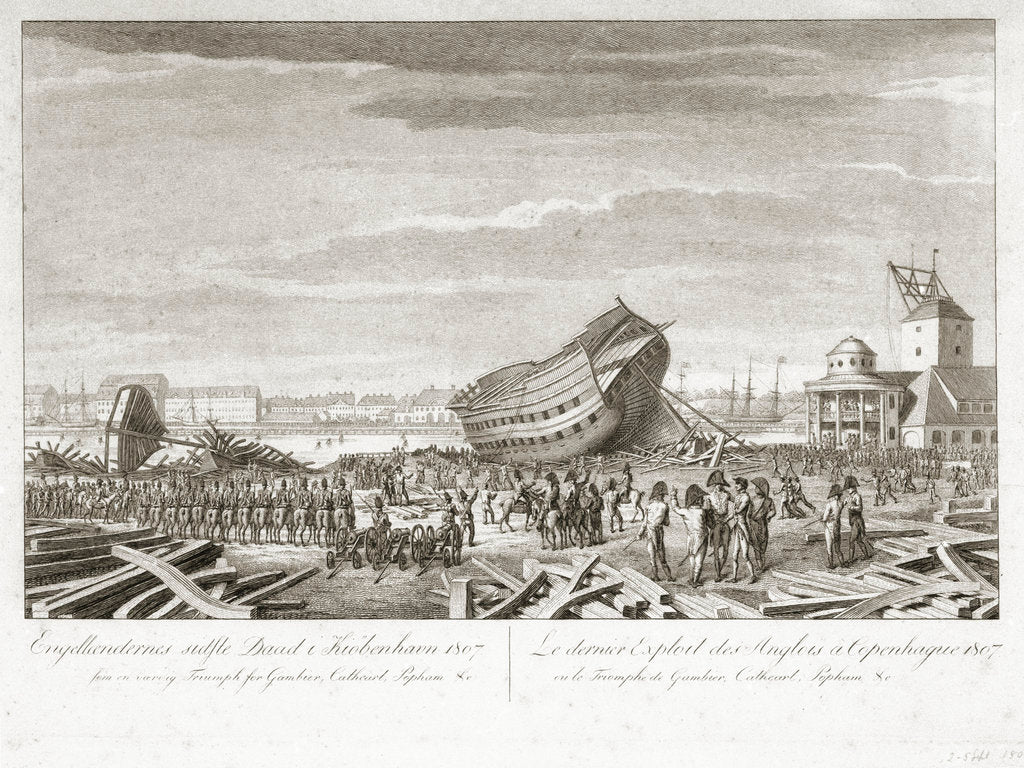 Detail of The Battle of Copenhagen, 1807 by unknown