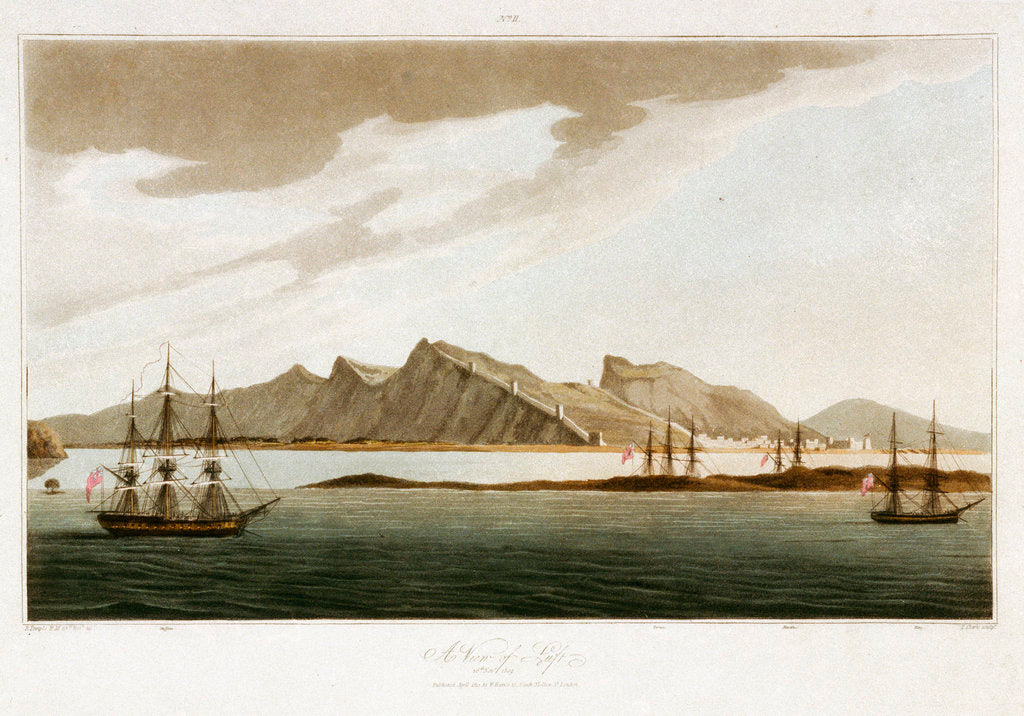 Detail of No. 11 'A View of Luft, 26 November 1809' by R. Temple