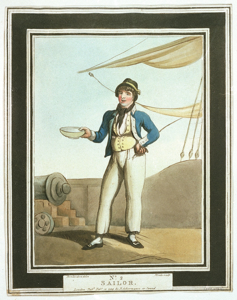 Detail of Sailor: no. 2 in series by Thomas Rowlandson
