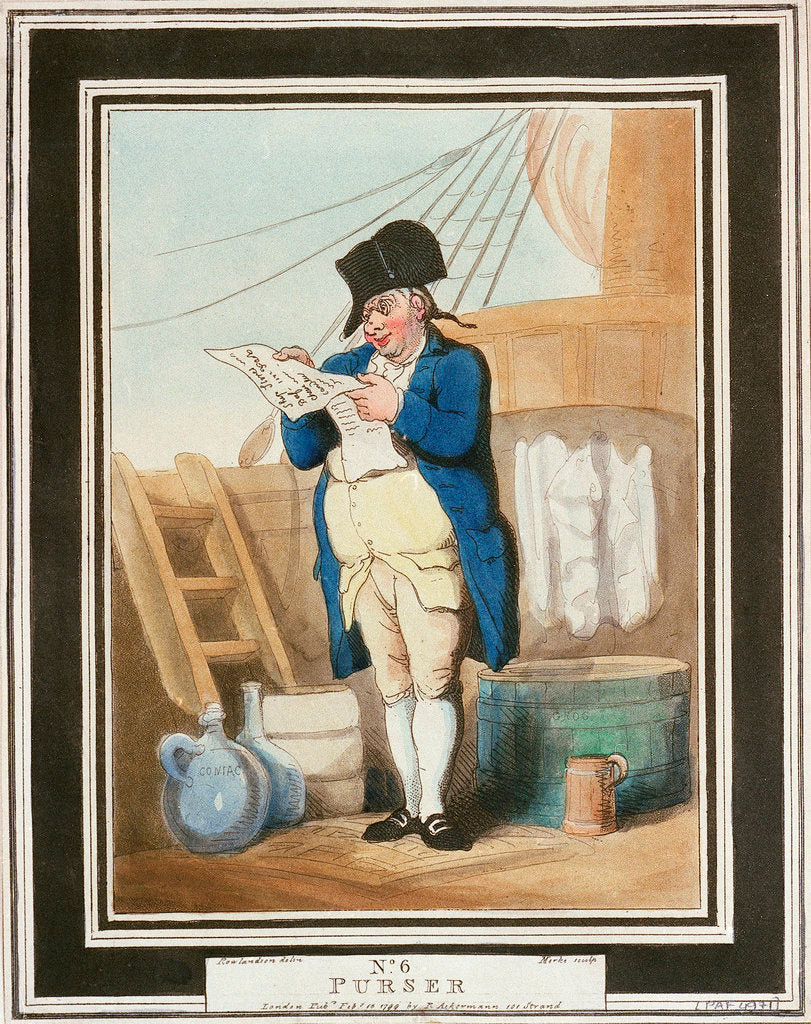 Detail of Purser by Thomas Rowlandson