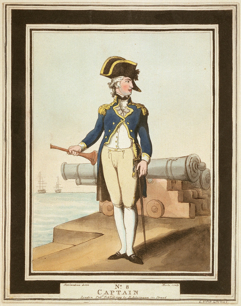 Detail of Captain: no. 8 in series by Thomas Rowlandson
