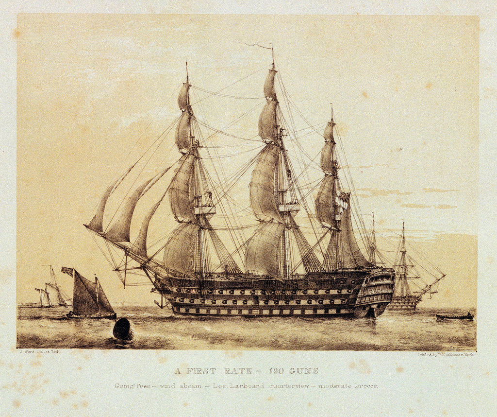 Detail of HMS 'Britannia' by John Ward