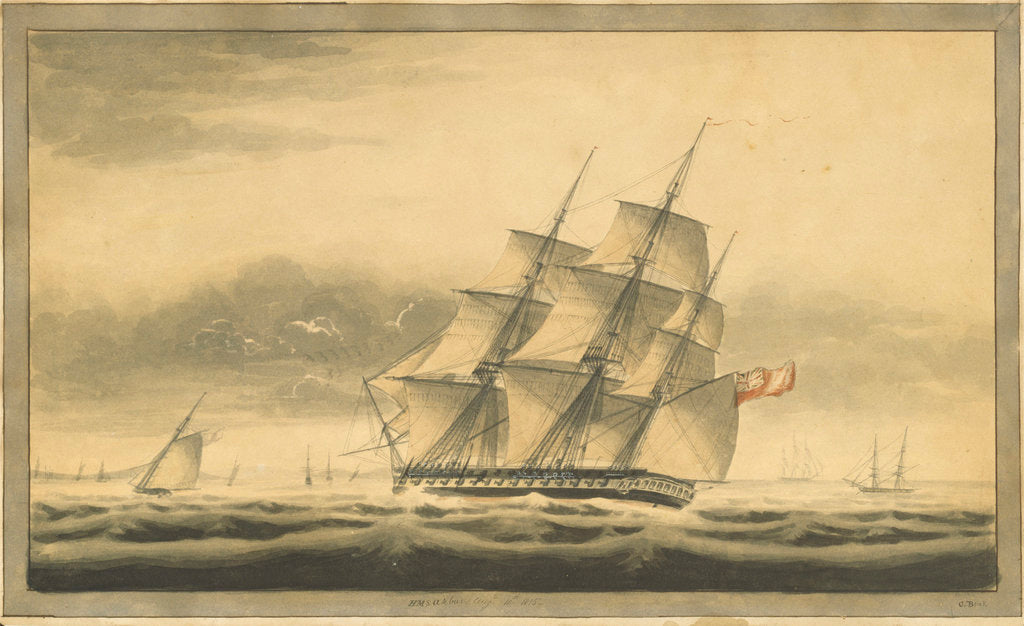 Detail of Troopship HMS 'Akbar' by George Back