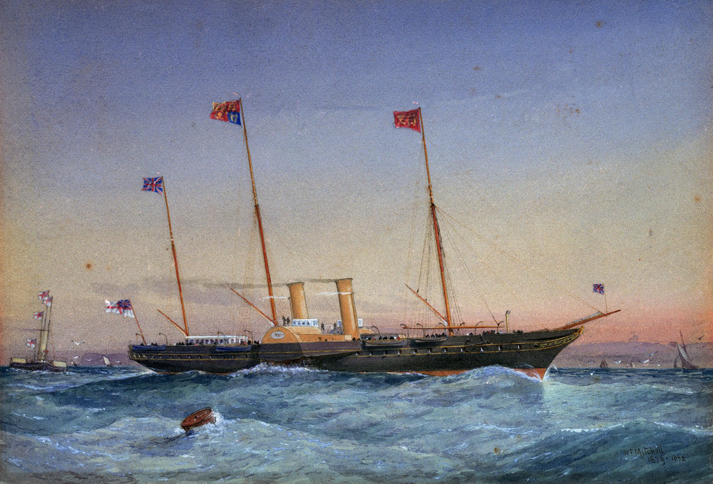 Detail of The yacht 'Victoria & Albert' by William Frederick Mitchell