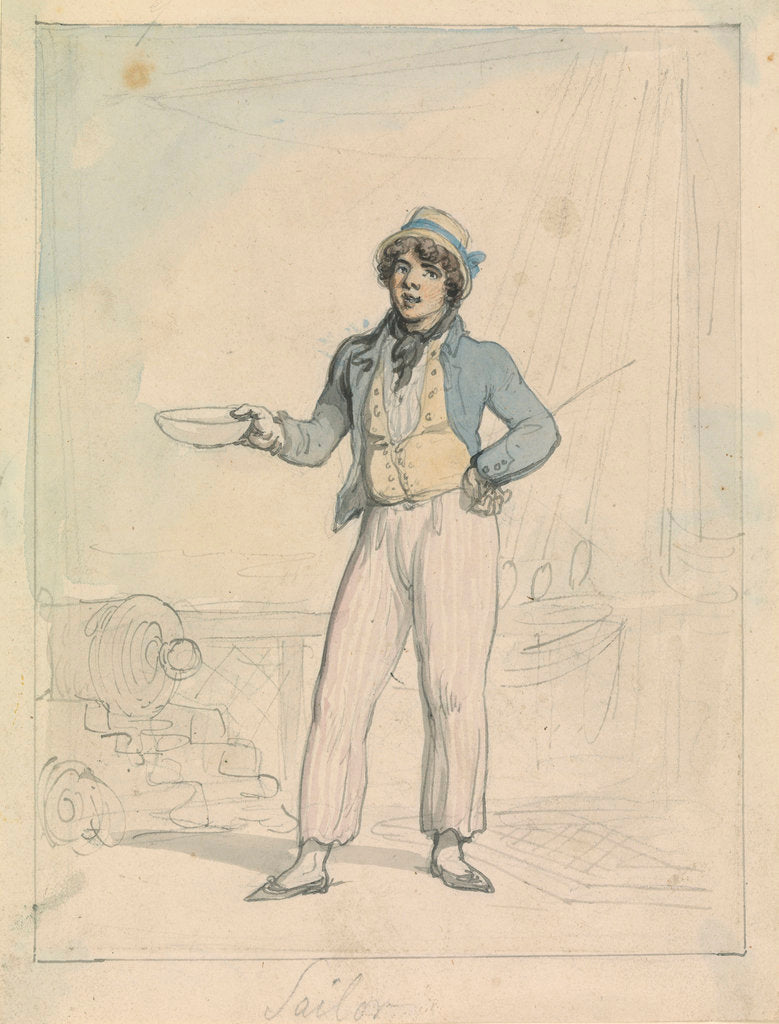 Detail of Sailor by Thomas Rowlandson
