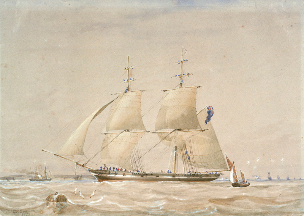 Detail of HMS 'Rolla' by C.A. Lodder