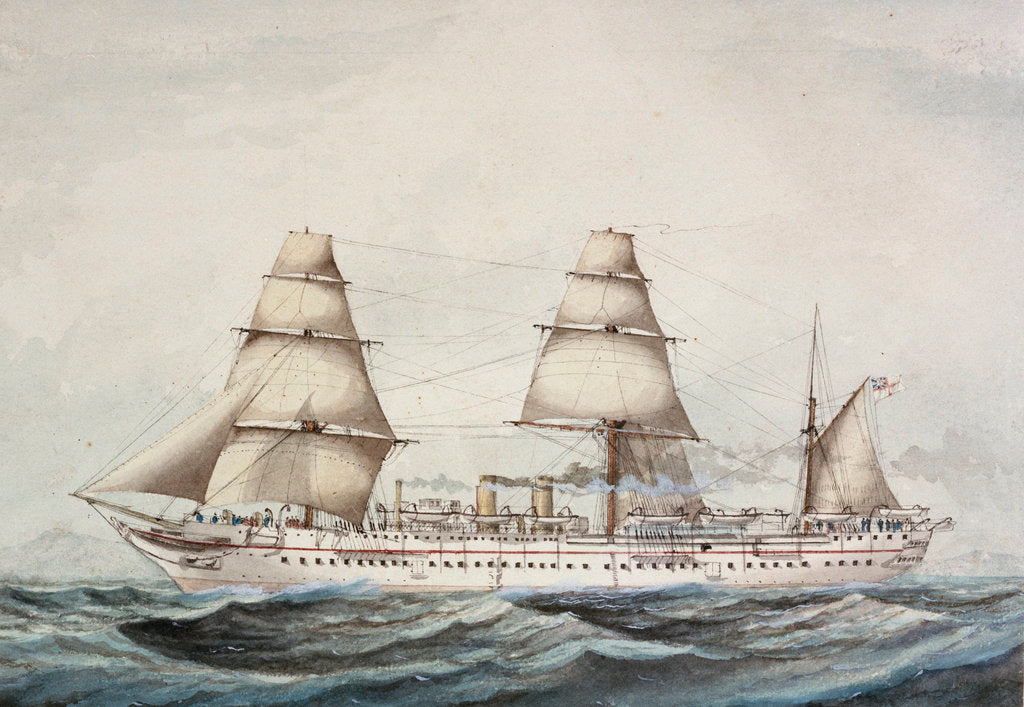 Detail of Troopship 'Orontes' (1862) by unknown