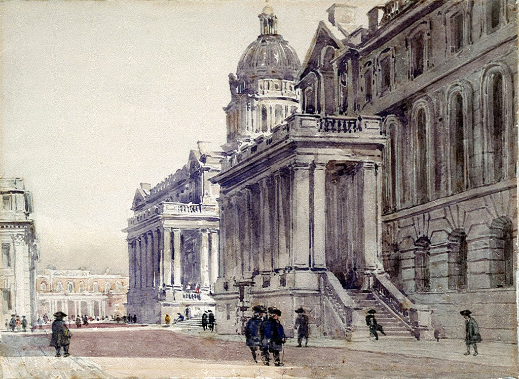 Detail of Greenwich Hospital by David Cox