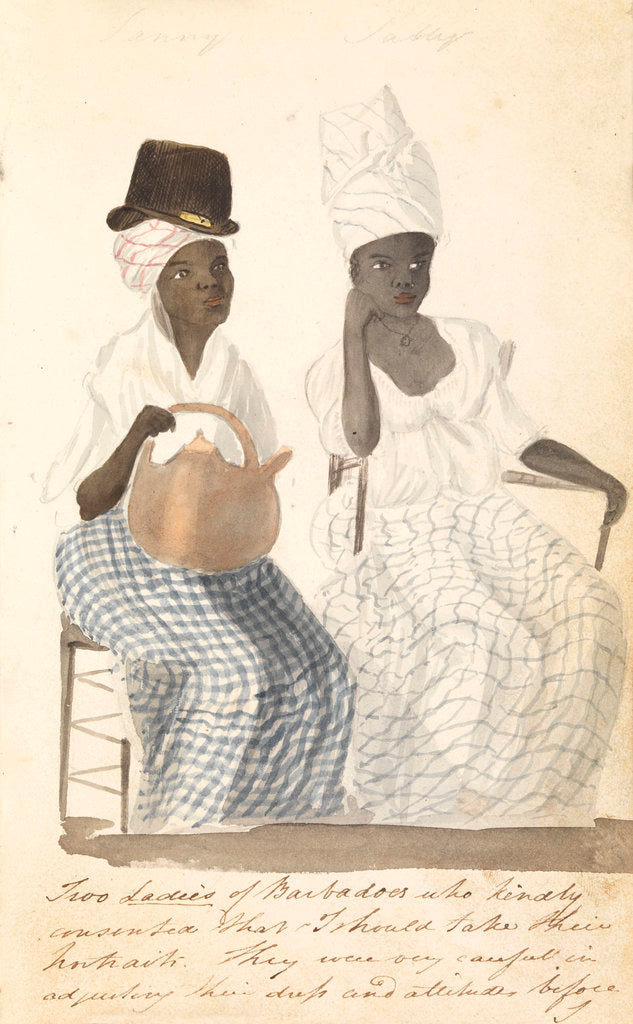 Detail of Two ladies of Barbados by Edward Pelham Brenton