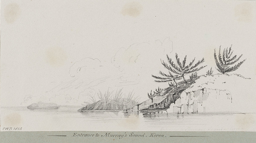 Detail of Entrance to Murray's Sound, Korea by C. W. Browne