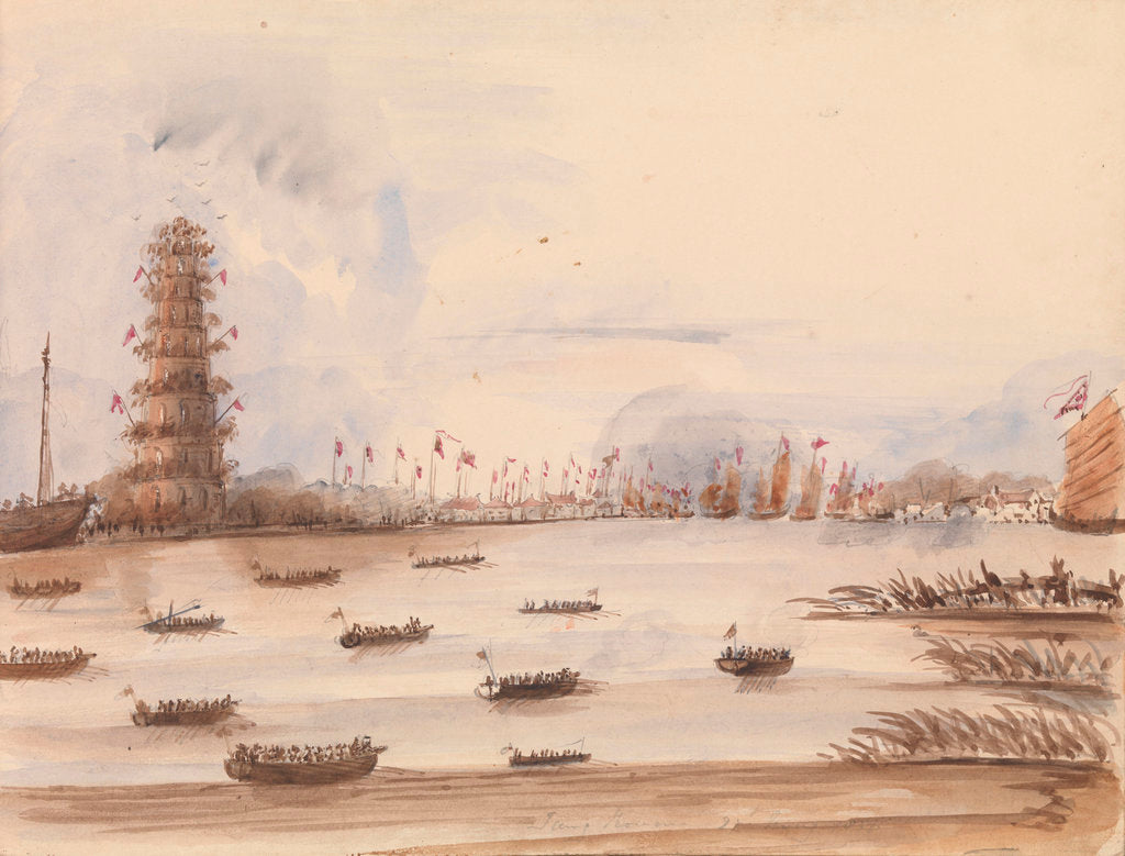 Detail of The attack on Tung Chow?, 27 May 1857 by Harry Edmund Edgell