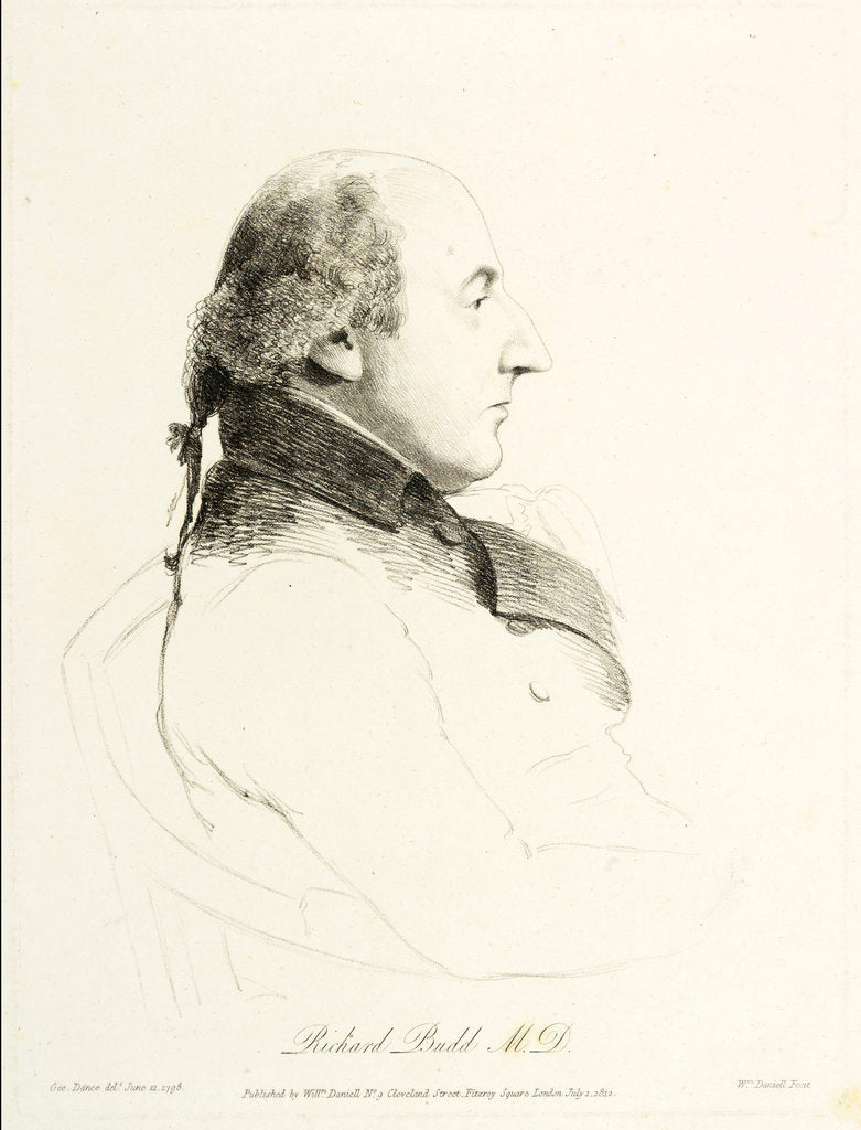 Detail of Dr. Richard Budd (1746-1821) by George Dance