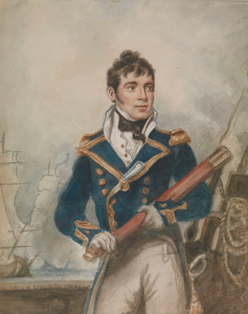 Detail of Captain Sir William Hoste (1780-1828) by unknown