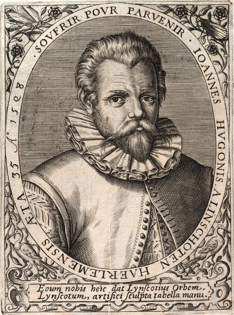 Detail of Jan Huygen van Linschoten's voyage to the East Indies, 1583-1595 by Johannus Theodorus de Bry