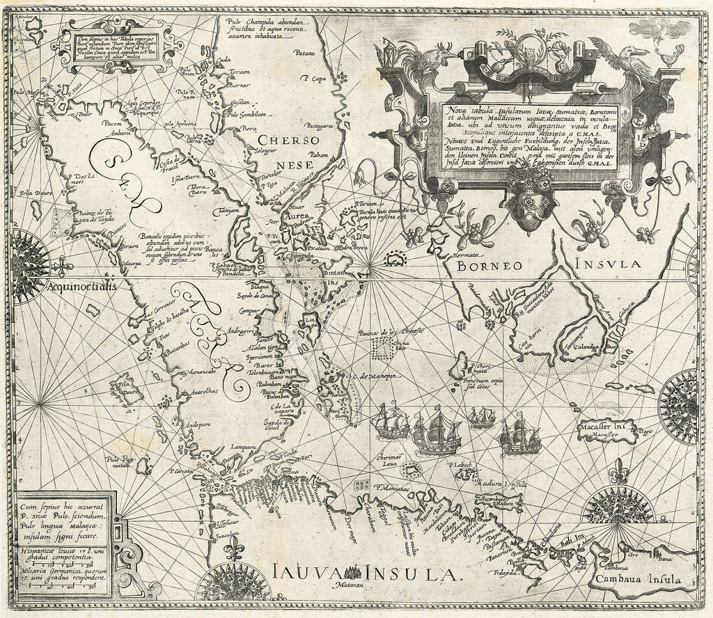 Detail of Linschoten's voyage to the East Indies, 1583-1595 by unknown
