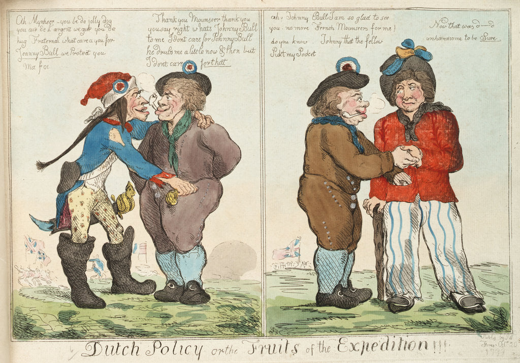 Detail of Dutch Policy or the Fruits of the Expedition!!! by Isaac Cruikshank