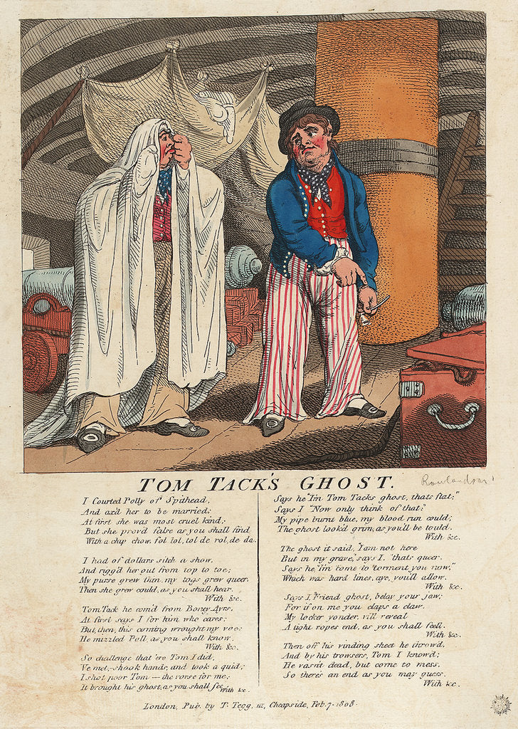 Detail of Tom Tack's Ghost by Thomas Rowlandson